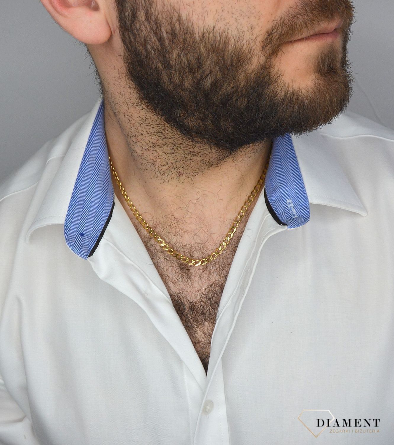 Złoty łańcuszek pancerka 333 o szerokości 5,5 cm DIA-LAN-3159-333 5,5mm (1).jpg